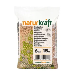 NaturKraft puupelletti 6mm 15kg - 66 säkkiä