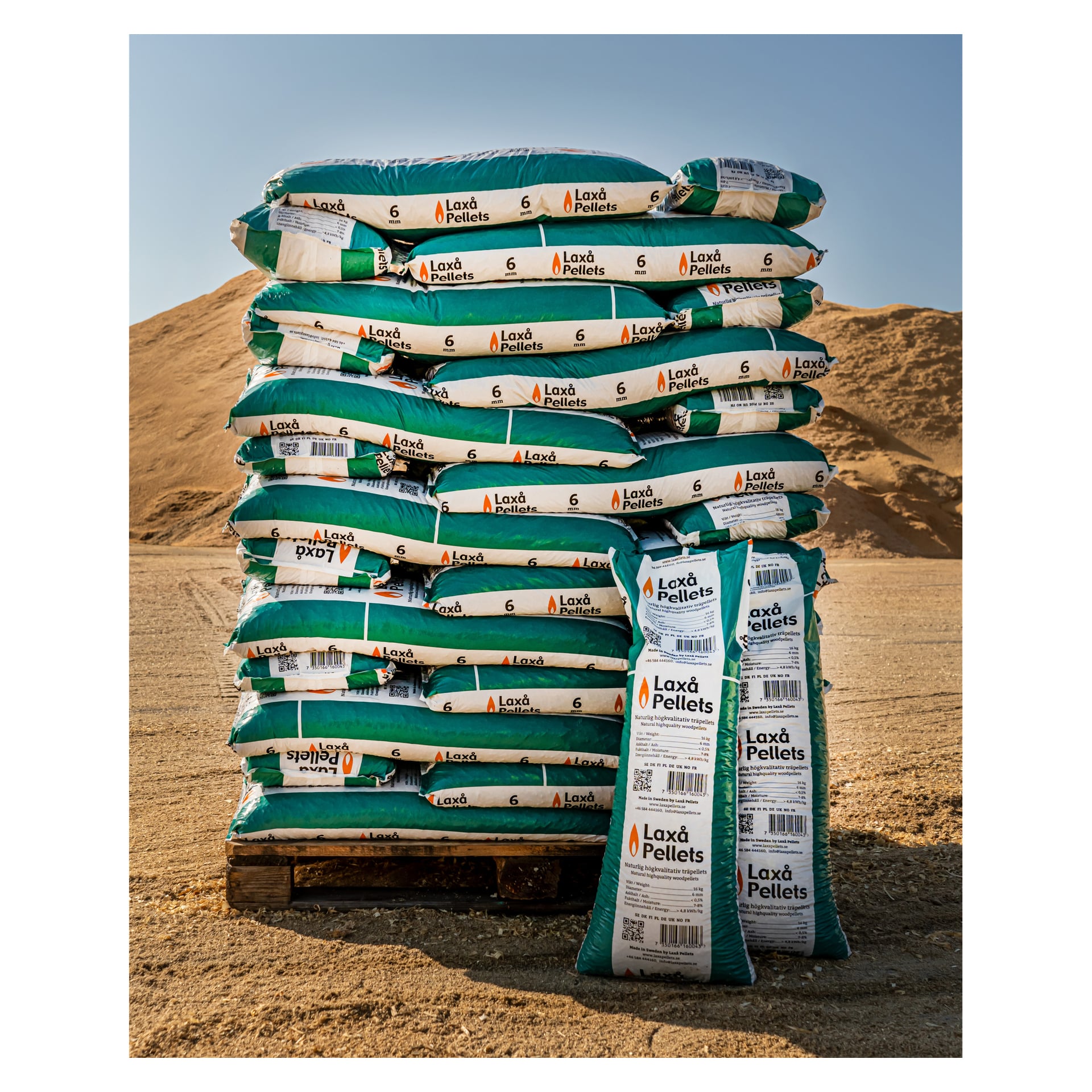 Laxå Pellets puupelletti 6mm 16kg - 52 säkkiä - Image 3
