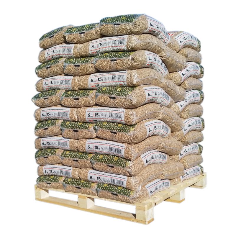 NaturKraft puupelletti 6mm 15kg - 66 säkkiä - Image 2